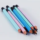 Pencil Personalized School HB Wooden Lead Pencil With Logo Body With Pastel Color With Eraser