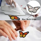 Design Embroidery Custom Funny Design Butterfly Embroidery Patches Iron On Patches For Jackets Clothing