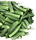 Okra Frozen Frozen Sinocharm BRC A Approved IQF Okra Whole Frozen Okra