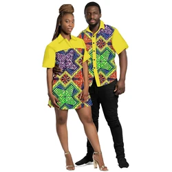 summer cotton african kitenge shirts attire images fashion attire women and man matching fashion clothing for men white