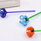 Craft Glass Glass Glass Crafts Delicate Handmade Craft Glass Long Stem Flower
