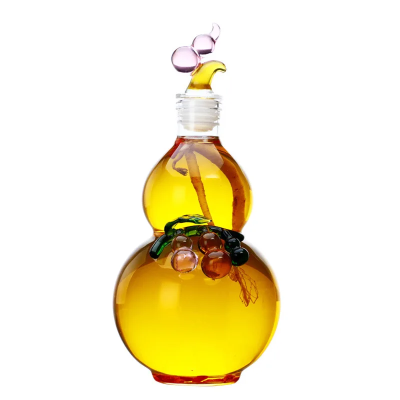 gourd shaped glass wine bottles factory