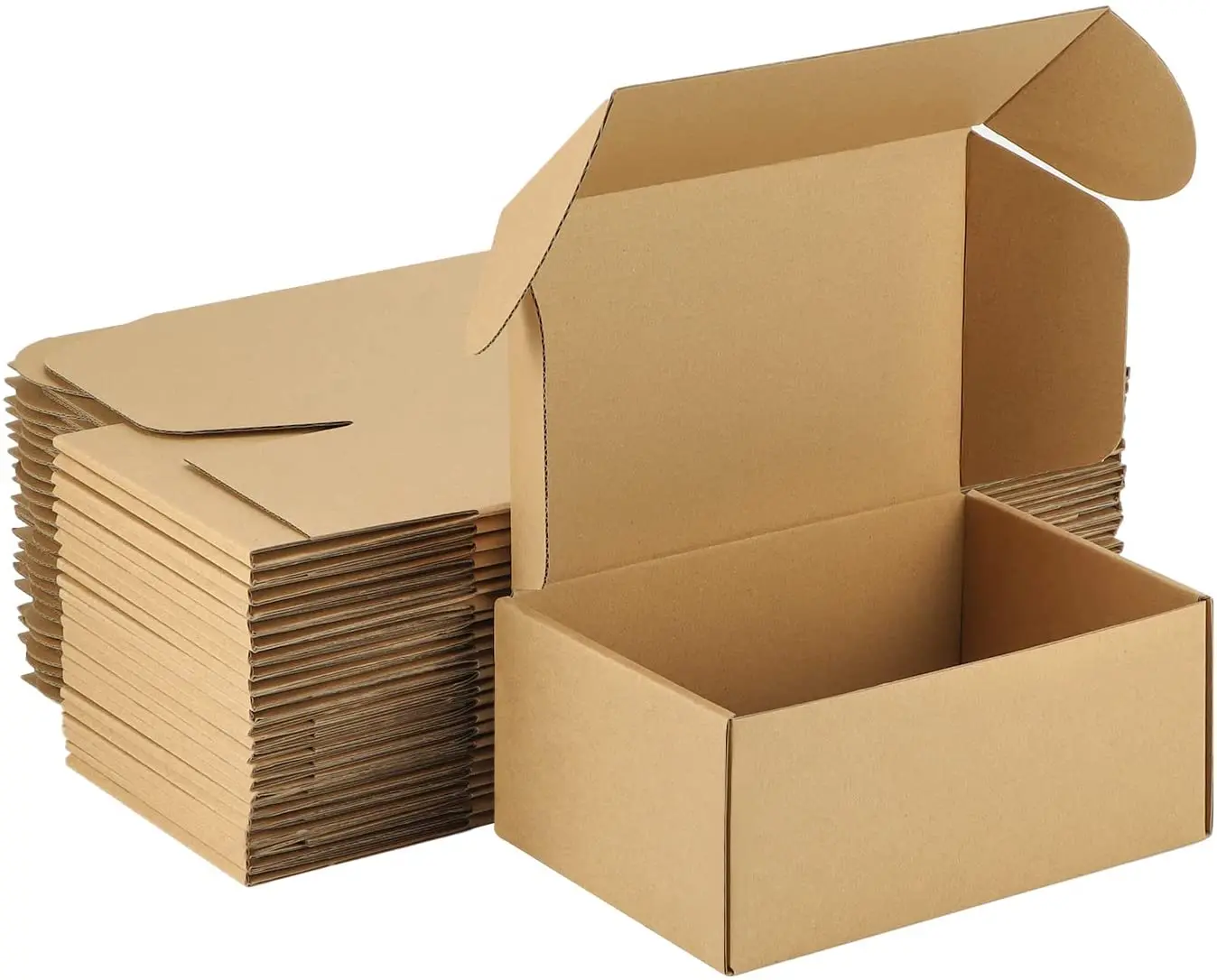 25 Pack 9x6x4 Shipping Boxes White Cardboard Mailing Boxes Single Wall Corrugated Box 