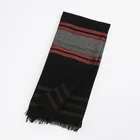 Latest Scarf March New Trade Festival Wholesale Latest Design Black Scarf For Men Stylish Shawl