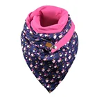 Scarf With Long Ladies Cotton Warm Buttoned Scarf With Long Eaves Dome Winter Lattice Art Warp Knit Shawl