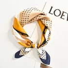 Scarf Women Hijab Scarf 100% Silk Scarves Wholesale Printed Custom Shawl Satin Silk Scarf