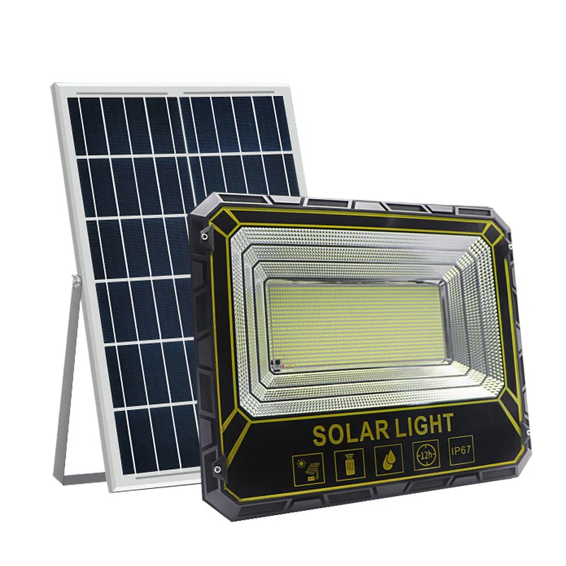 Factory Low price IP67 Waterproof 100W 200W 300W 400W Solar Floodlight Outdoor waterproof Football field outdoor lighting