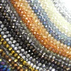 DIY Crystal Glass Flat Bead Various Color Bead Plating AB Accessories Used For Wedding Necklace