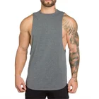 Stringer Tank Top High Quality White Quick Fit Stringer Tank Top Bodybuilding Running Gym Mens Tank Top