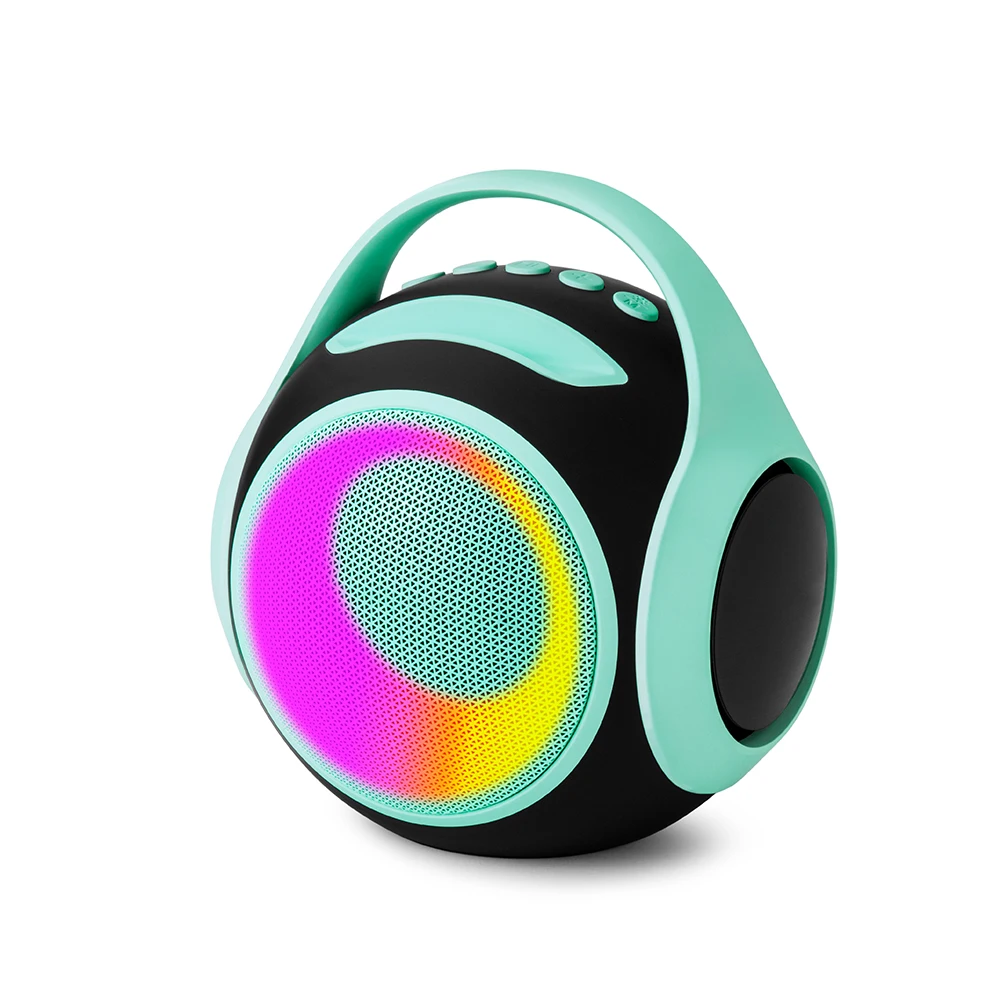 wholesale Portable ktv speaker  wireless stereo party box wireless microphone 20w speaker  portable RGB karaoke party speaker