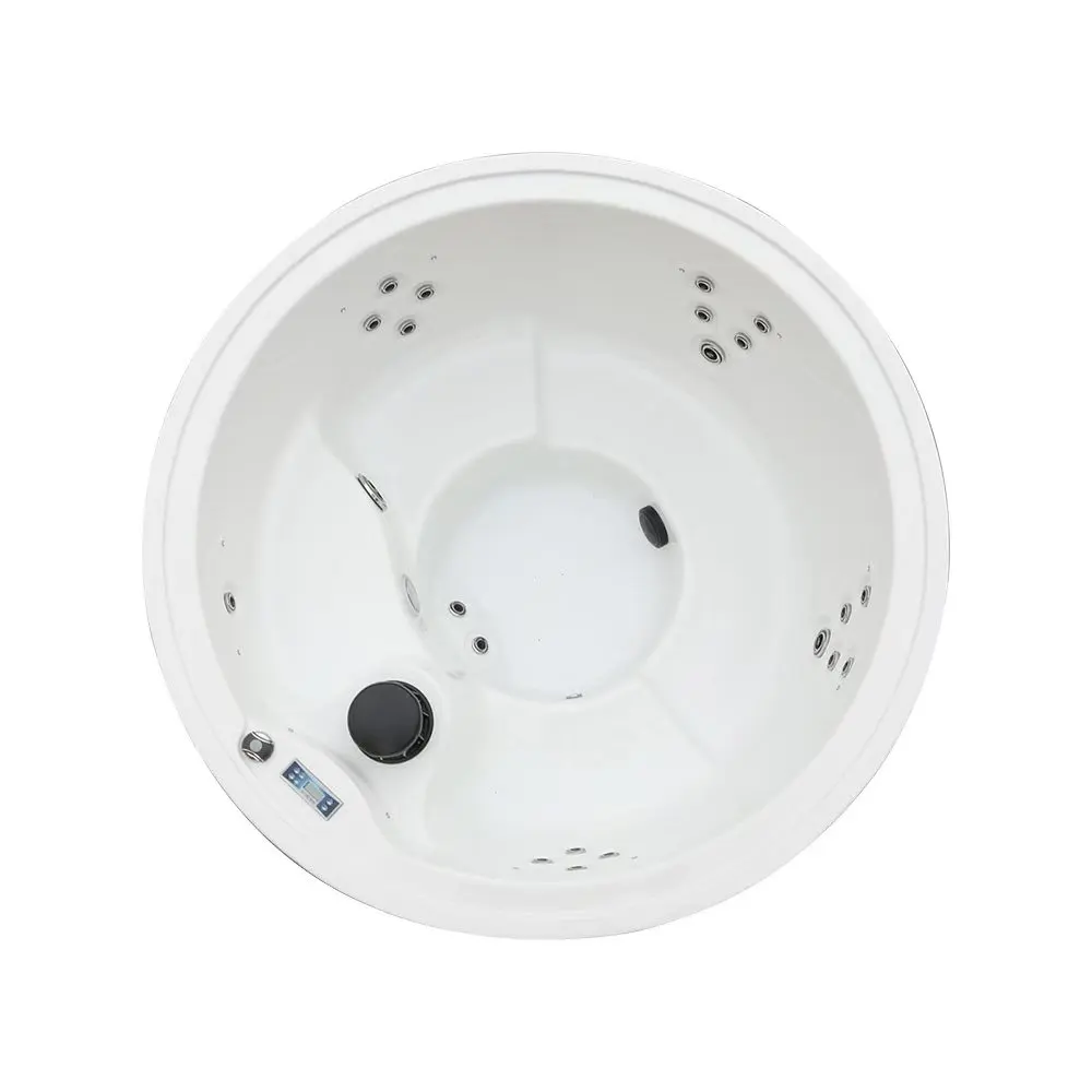 Round Shape Hot Tub Spa with 22 Massage and Air Bubble Jets and 3 KW Heater for 6 Persons