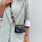 Women Purse Bag Crocodile Grain Chain Links Ladies Mini Crossbody Bag