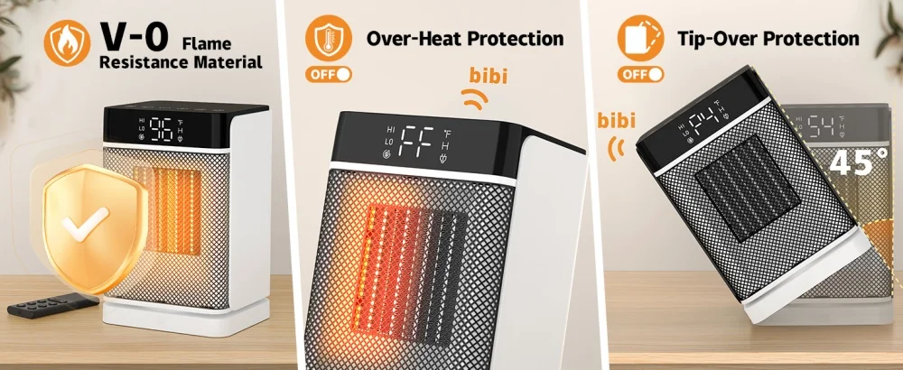 Electric Fan, 1500W, PTC, Portable - detail 10