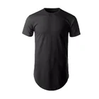 T-shirt Bulk Men's Plain Dyed Blank Spandex T-shirts Homme Bleached With Print Custom Brand T-shirt