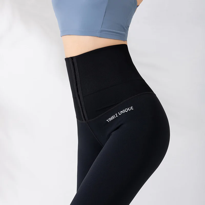 Fitness women corset Push hip postpartum high waist tights yoga pants Waisted Workout leggings Women Gym Running Training Tights