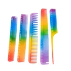 Comb Hair Marigold Hot Sale Plastic Rainbow Plastic Common Comb Hair Comb For Salon Hair Comb
