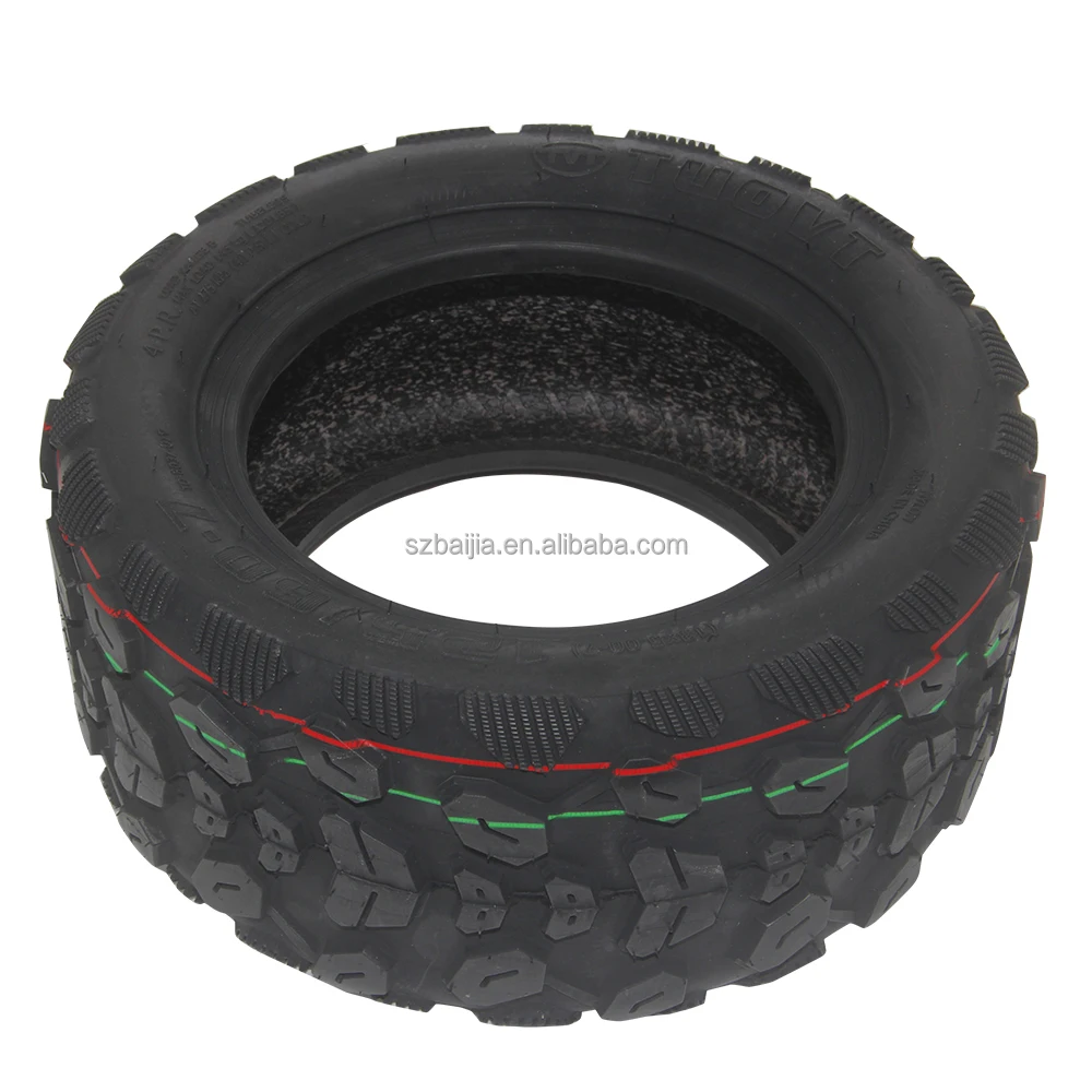 Baijia 125/60.7 Inch Vacuum Tire Kids' Scooter Wheel Replacement for Electric Scooter Outer Tire Spare Part Rubber Material