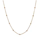 rose gold fashion jewellery 925 sterling silver necklace with balls