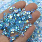 2mm Rhinestone Resin Rhinestones XULIN New Color 2mm Transparent Bottom Jelly Lt.aqua AB Resin Rhinestone