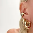 Earrings Ins Brass Zircon Earrings Small Large Ring Vintage CC Diamond Earrings Elegant Women Earrings