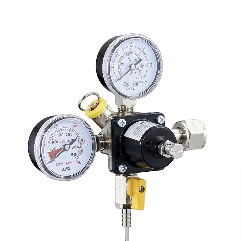 product primary co2 tank regulator safety pressure relief valve for beer wine soda brew setup quality regulator for carbon dioxide-4