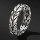 Silver Band Ring Ringssilver New Design Silver Stainless Steel Jewelry Chevron Woven Band Ring