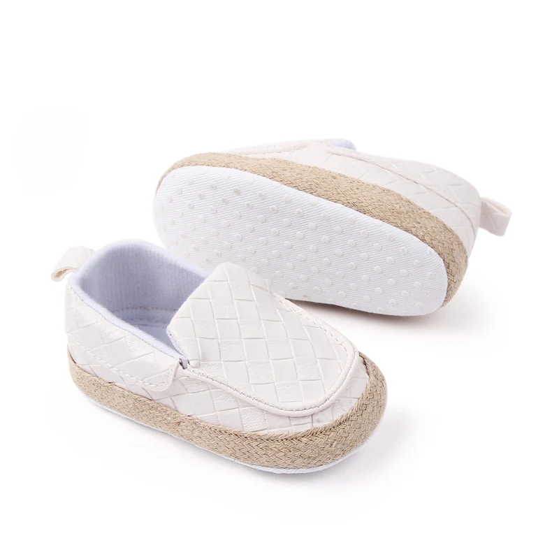 Infants Solid Color Diamond Check Soft Soled Non-slip Baby Breathable Toddler Shoes manufacture