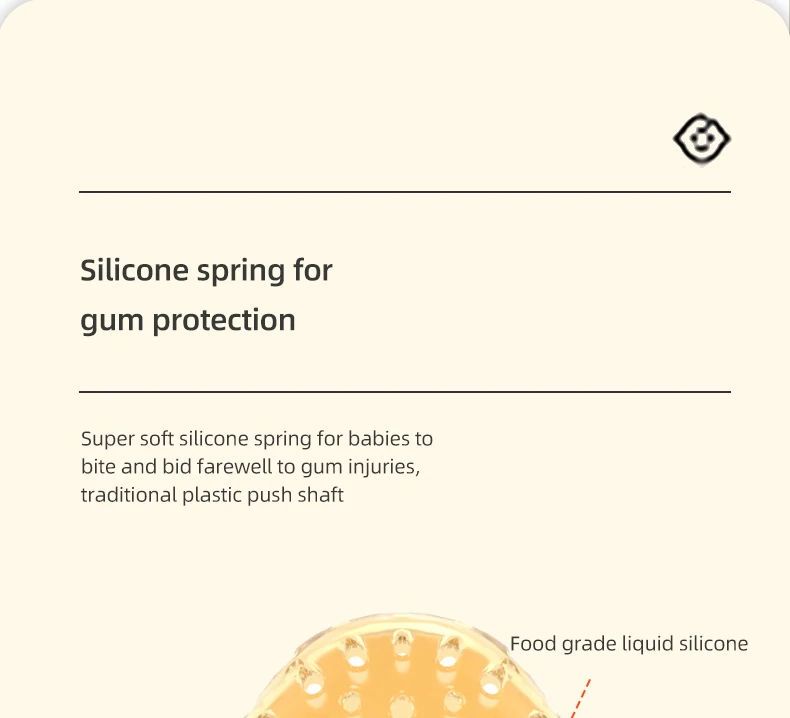 Food Grade Silicone Baby Pacifier Holder for baby products &Kids Storing Fruits Vegetables Complementary Foods Essential