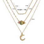 Abalone Shell 2021 Hot New Ins Style Necklace Freshwater Pearl Abalone Shell Multi-layer Necklace