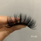 Eyelashes Eyelash Black Wholesale Eyelashes Mink Eyelashes Vendor 25Mm Mink Eyelash 3D Black Individual Lash