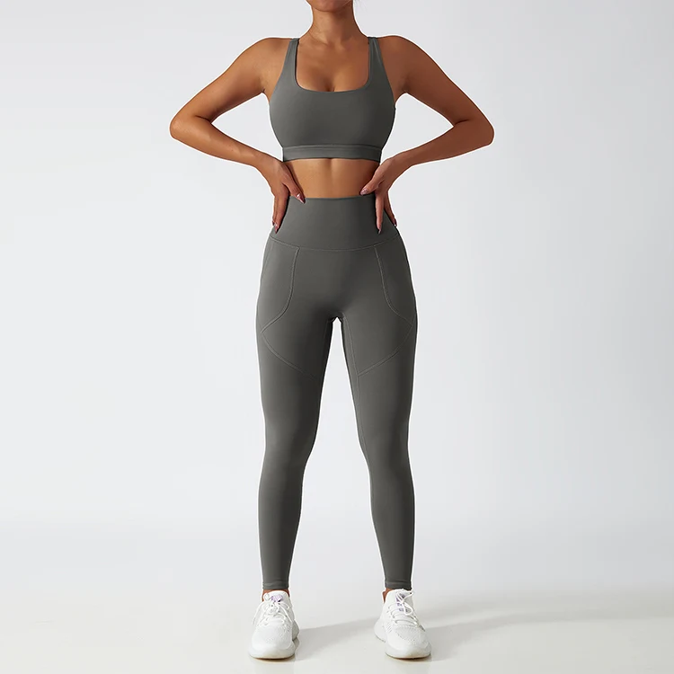 Yoga Suit Set For Women Outdoor Gym Fitness Wear Activewear Custom Logo Women Gym Sport Wear Fitness Workout Womens Gym Set