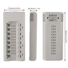 Charger Battery Battery New 8 Slot Portable Multifunction Charger LED AA AAA Ni-MH Ni-CD Battery Charger