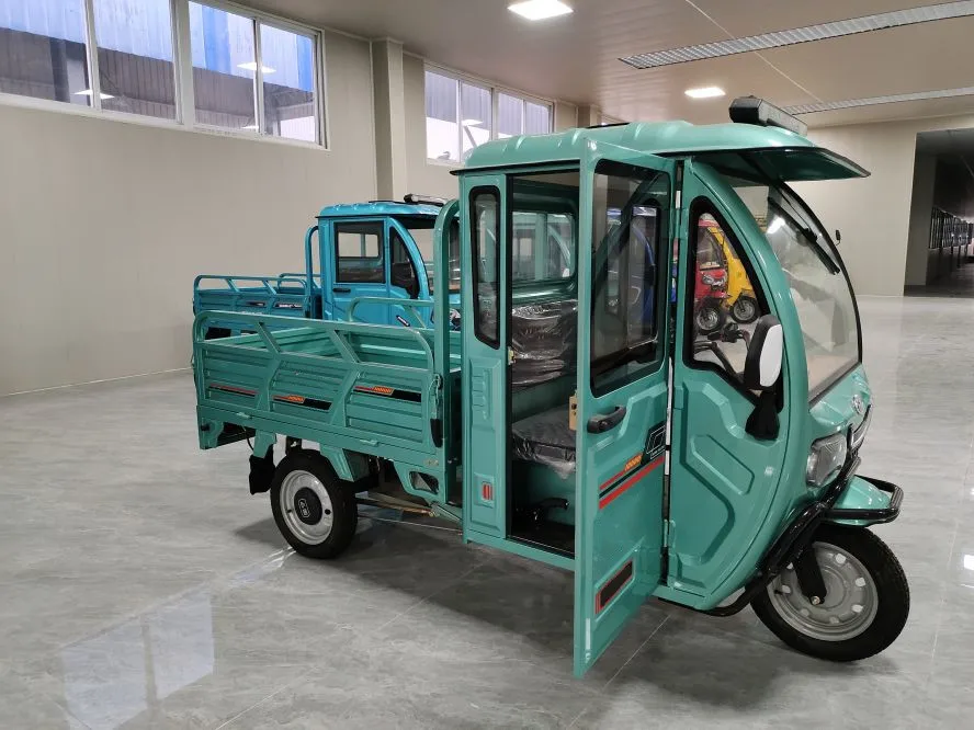 Electric Passenger Closed Tricycles Moped Cargo Tricycles Cargo