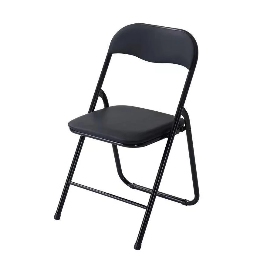 Outdoor Furniture Foldable Garden Lounge Chair Courtyard Black Plastic Folding Garden Party Dining Chair for Outdoor Event