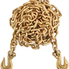 Chain Galvanized Grade70 3/8" X 20" Drag Chain 3/8 X20FT G70 3/8 X16FT WLL 6 600 Lbs Tow Chain With Grab Hooks