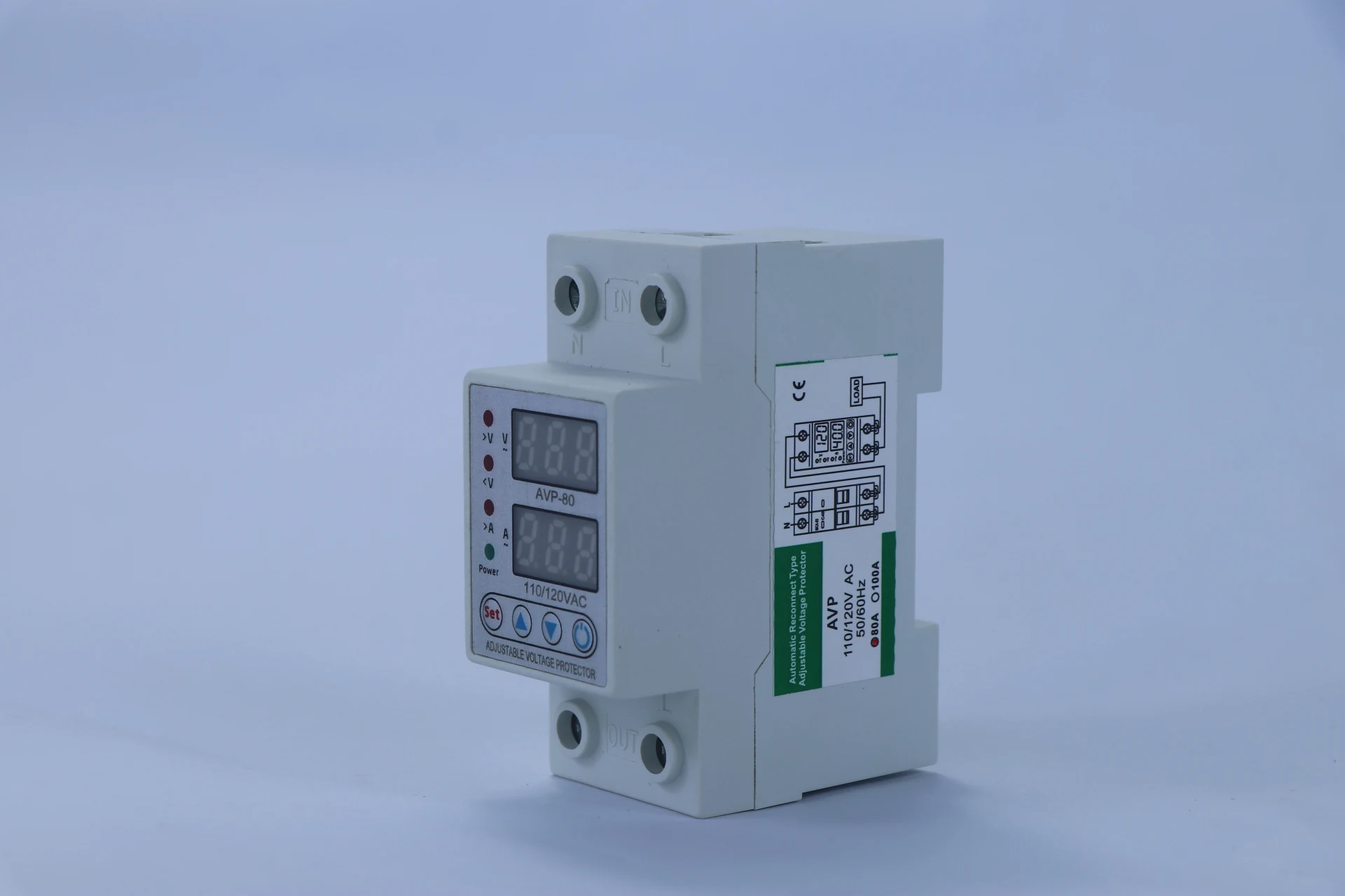 product avp 80 voltage regulating relay controls overvoltage and undervoltage protector 230v 80a-4