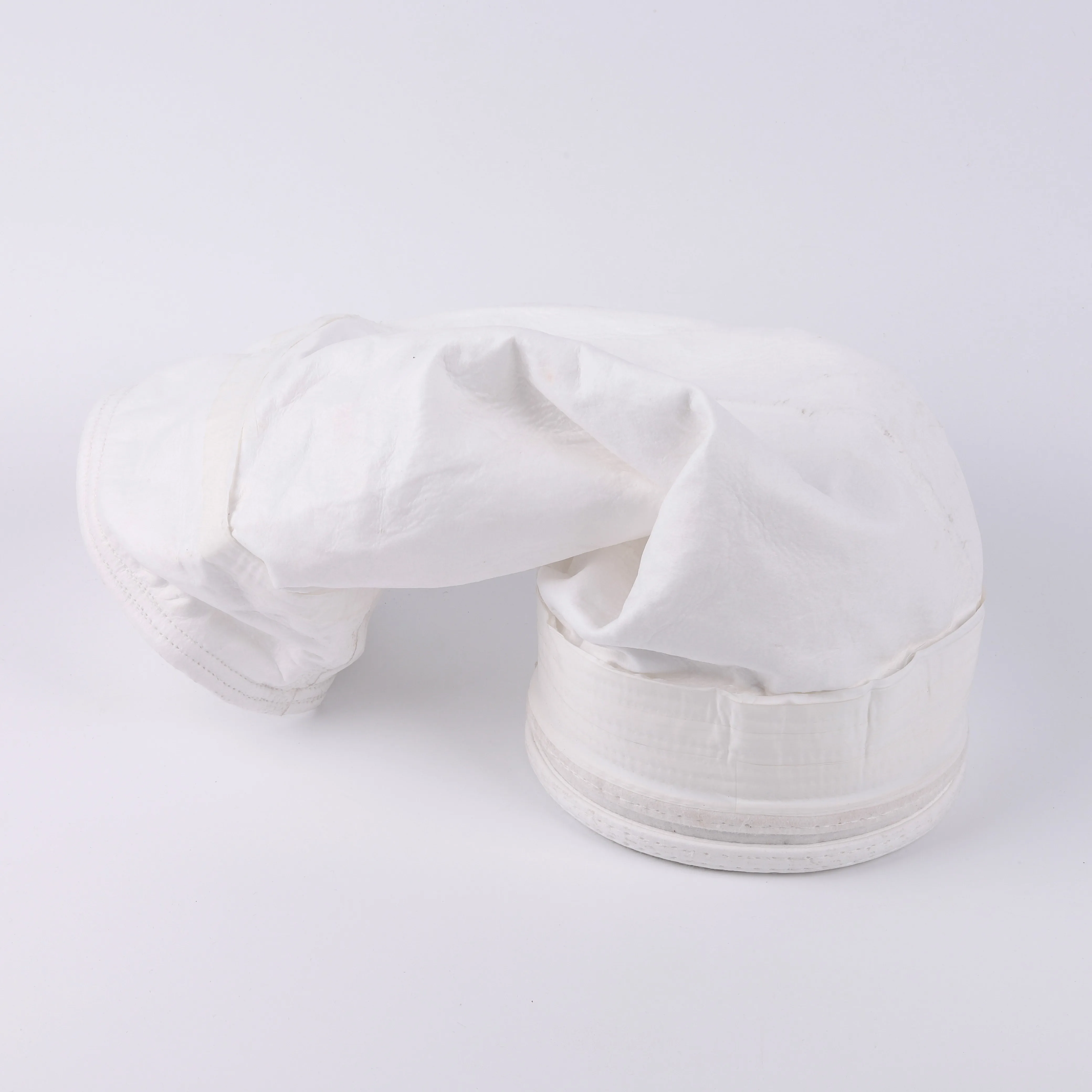 Industry White  PTFE Dust Collector 100% polyester needle punched nonwoven Material Filter Bag 4
