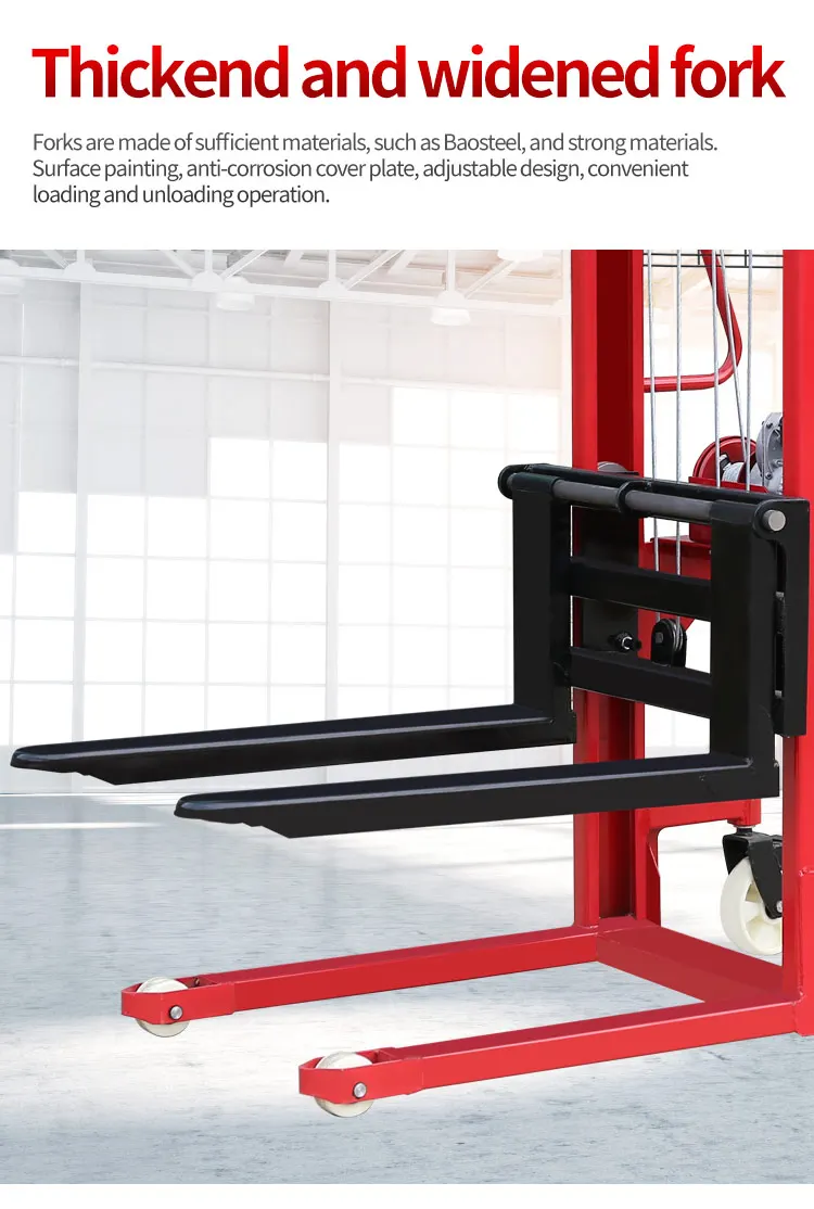 high efficiency Hand Truck hydraulic pallet lift Forklift Machine with low price manual stacker