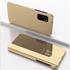 For Samsung Flip Smart Mirror Phone Case For Samsung S20/S20Ultra/S20 Plus Clear View Flip Cover