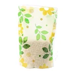 Tea Tea Packaging Bags Resealable Ziplock Stand Up Clear Flower Tea Packaging Bag
