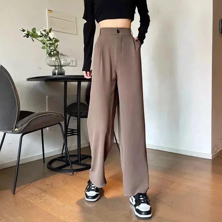 Women 's High Waist Wide Leg Baggy Jeans Side Pocket Denim Pants Vintage Cargo Pants Boyfriend Trousers Y2K Streetwear