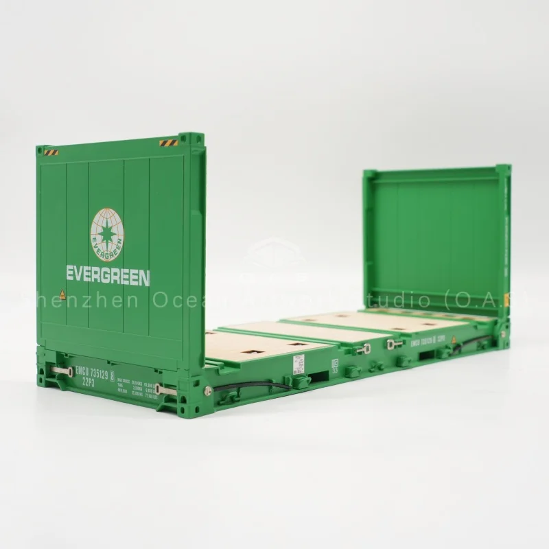 This Flat Rack Container Model of EVER GREEN is crafted from high-quality ABS material. Fully custom made as an industrial model. Realistic details, great for exhibition display, maritime teaching and logistics corporate souvenir gifts.Amber@vesselmodel.com Tel:+86 18038048785