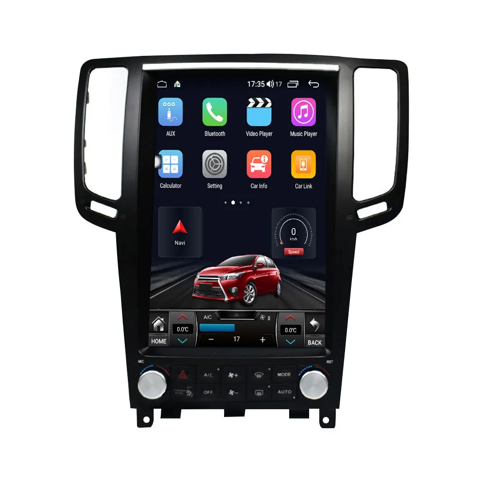 12 1 Inch Android Tesla Touch Screen Car Video Player For Infiniti G25