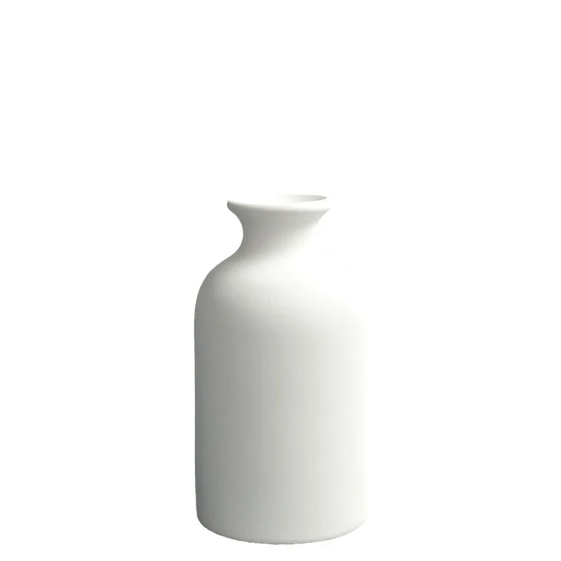 product modern design customized diy dried flower decoration vase creative home mini ceramic flower vase white porcelain vase122-8