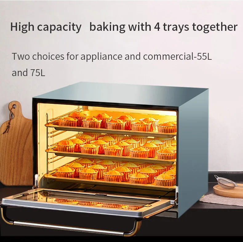 Factory Commercial Oven Convection Oven Tart Built in Oven Electric Hot air Circulation Roaster Bread Baking Biscuit Pastry