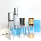 Sprayer 15ml 30ml 50ml 100ml Cosmetic Matte Silver Plastic Sprayer Bottle Airless