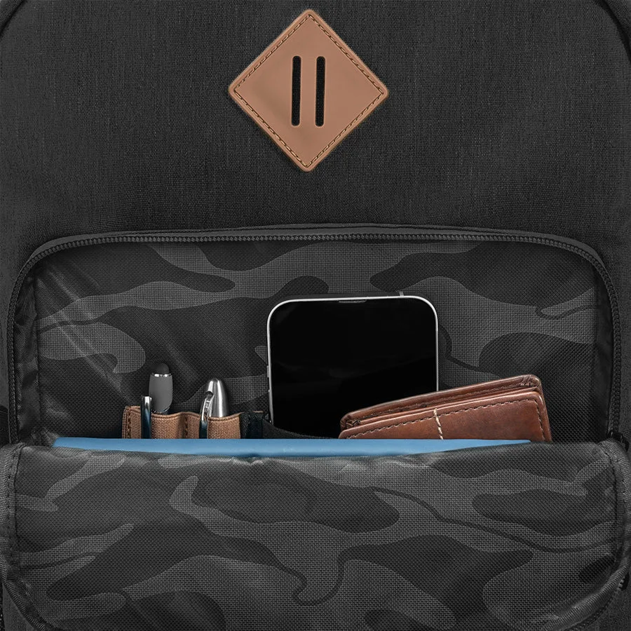 Large Capacity Waterproof Laptop Backpack USB Charging Port Durable Softback for University Students Business Travel Zipper supplier