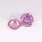 Pass Diamond Test Peach Pink Moissanite 8mm Lab Mossanite With GRA