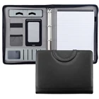 Binder Designer Binders Custom Leather Zip Binder Designer Portfolio Padfolio With Handle For Office School Supply
