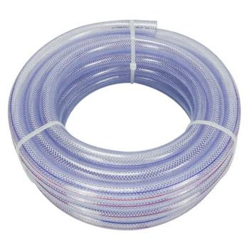 13mm blue clear hose 100M flexible transparent polyester reinforced pvc water hose of water discharge